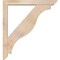 Ekena Millwork Funston Slat Smooth Bracket w/ Offset Brace, Douglas Fir, 5 1/2"W x 40"D x 44"H BKT0604X40X44FST06SDF - alternate 4